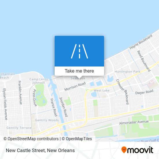 New Castle Street map