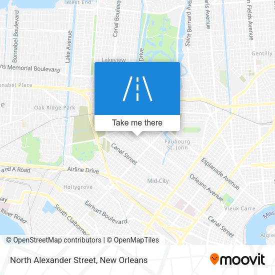 North Alexander Street map