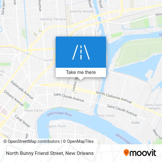 Mapa de North Bunny Friend Street