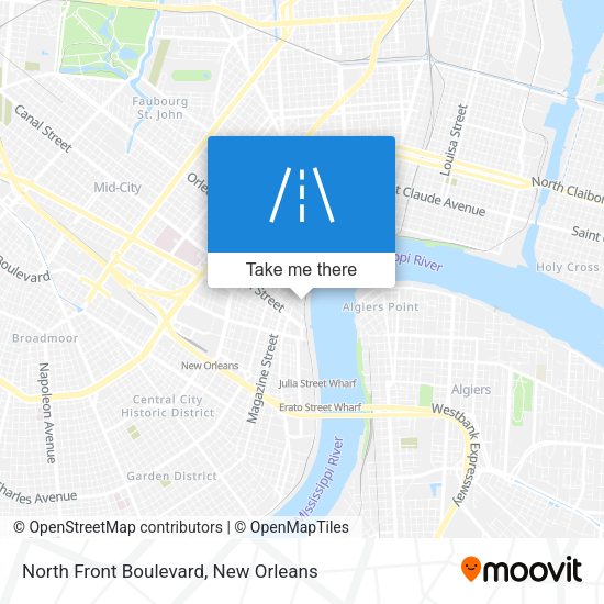 North Front Boulevard map