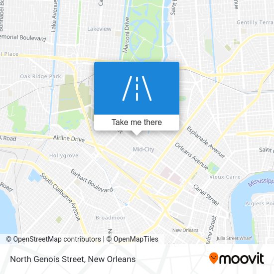 North Genois Street map