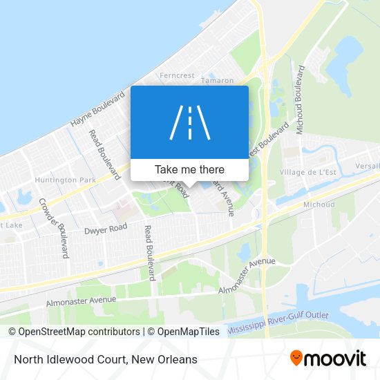 Mapa de North Idlewood Court