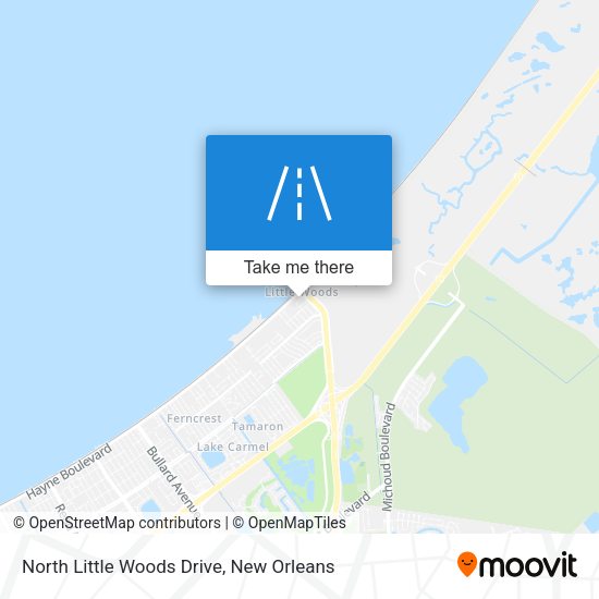 North Little Woods Drive map