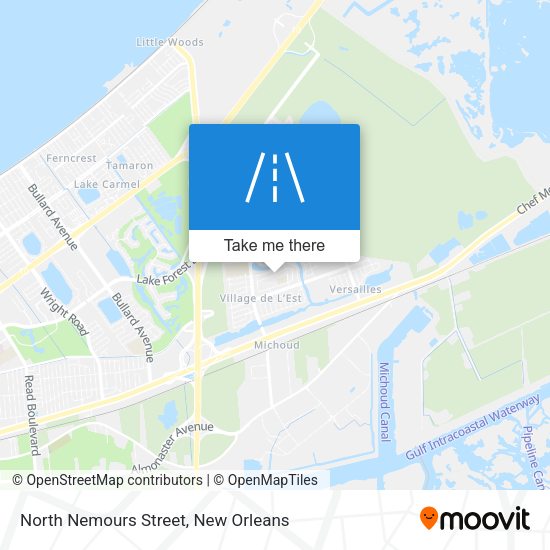 Mapa de North Nemours Street
