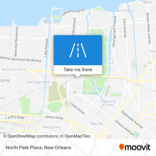 North Park Place map
