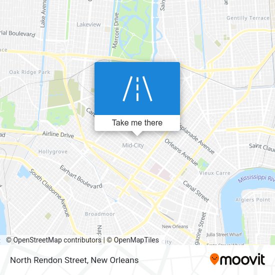 North Rendon Street map