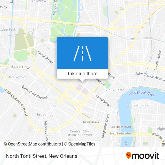 Mapa de North Tonti Street