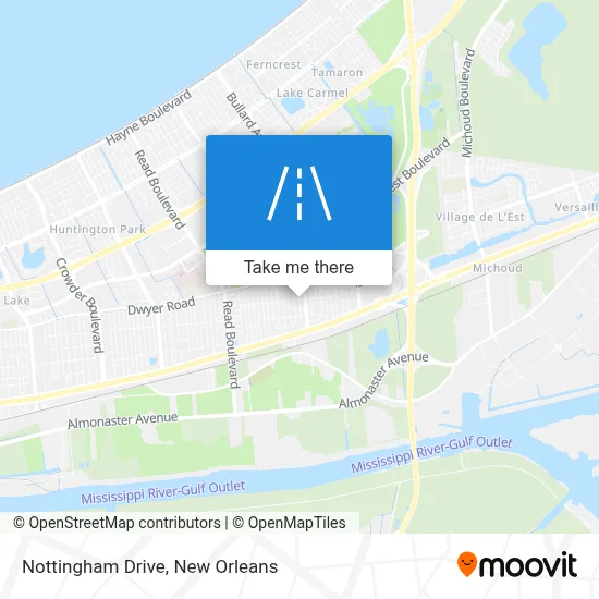 Nottingham Drive map