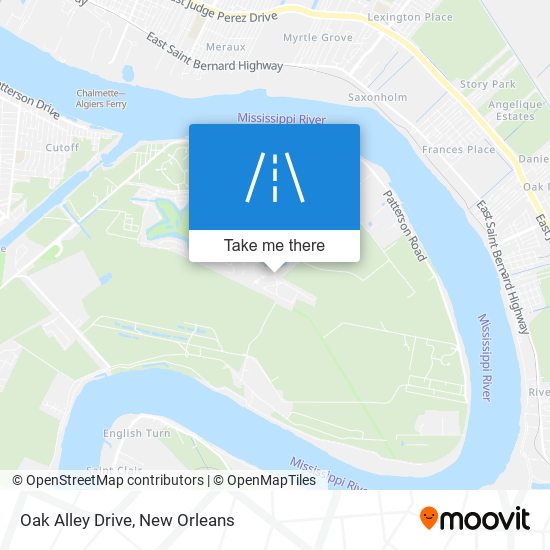 Oak Alley Drive map