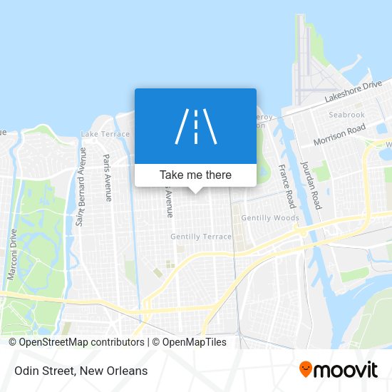 Mapa de Odin Street