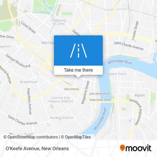 Mapa de O'Keefe Avenue