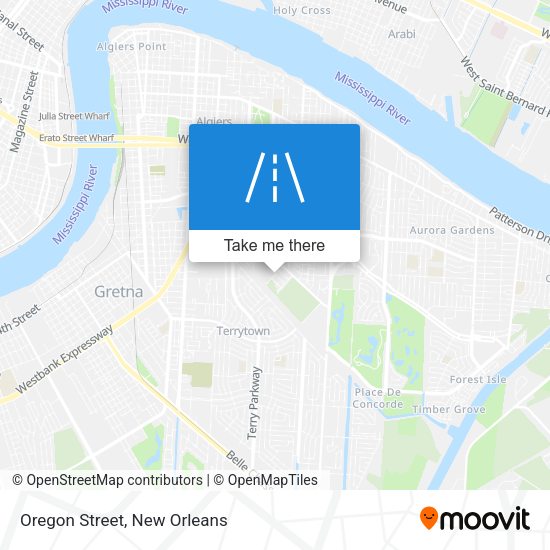 Mapa de Oregon Street