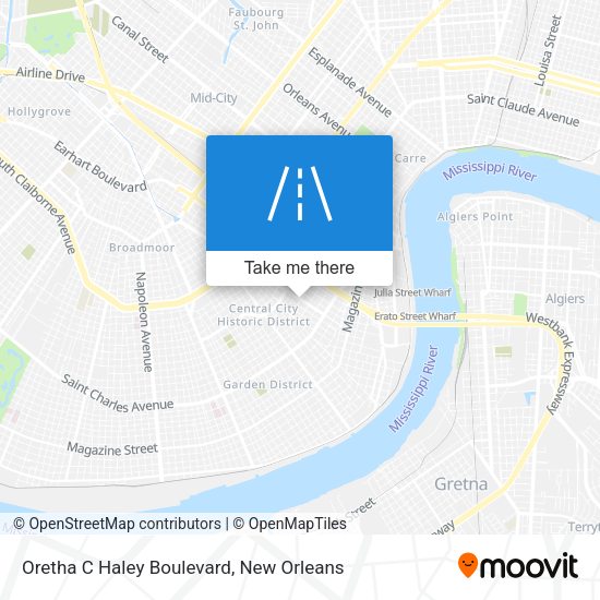 Mapa de Oretha C Haley Boulevard