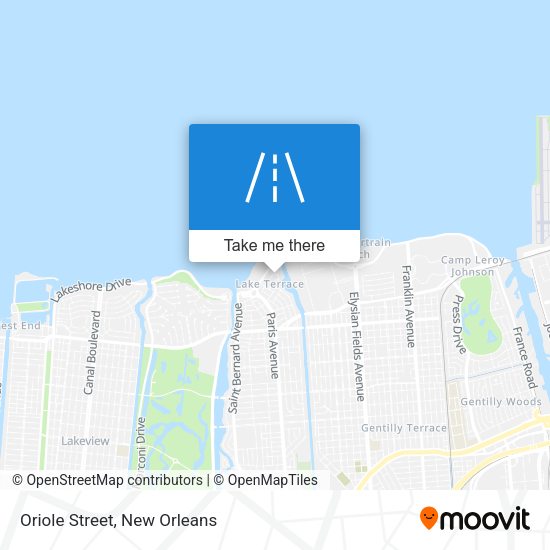 Mapa de Oriole Street