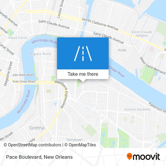 Mapa de Pace Boulevard