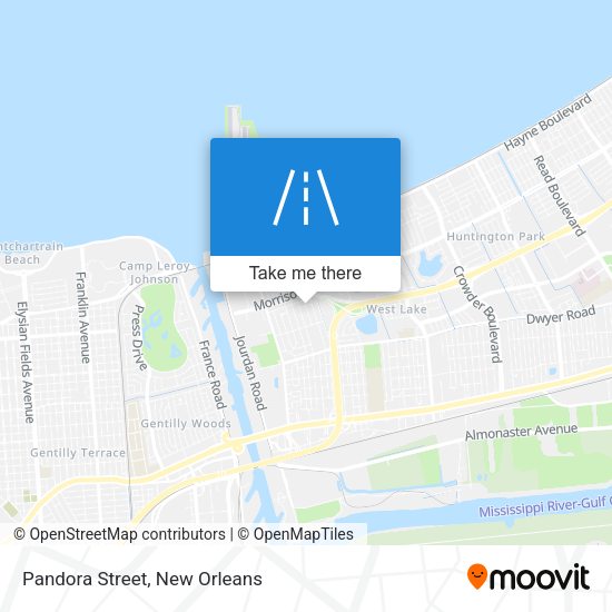 Mapa de Pandora Street