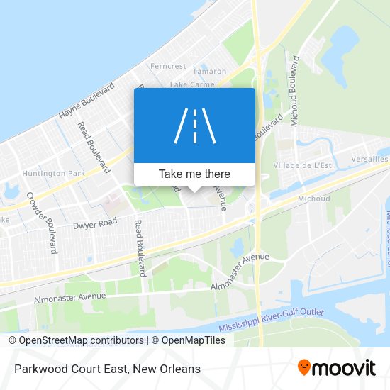 Mapa de Parkwood Court East
