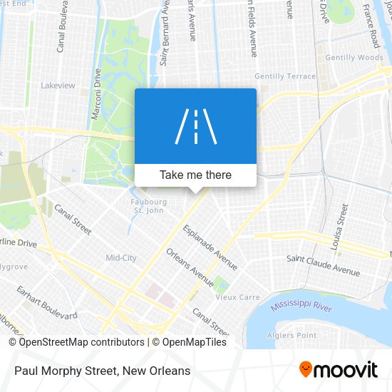 Mapa de Paul Morphy Street