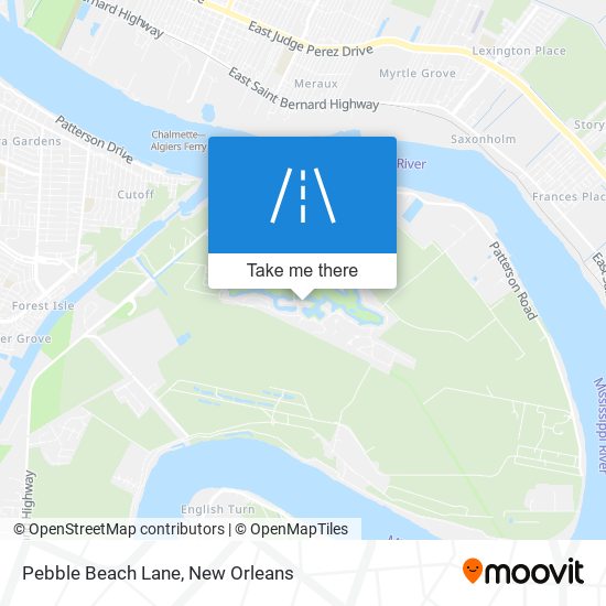 Pebble Beach Lane map