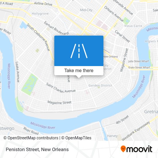 Peniston Street map