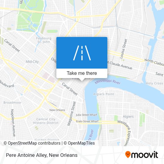 Pere Antoine Alley map