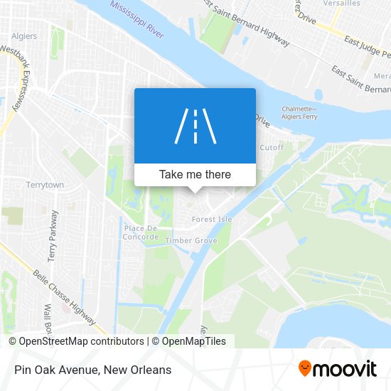 Mapa de Pin Oak Avenue
