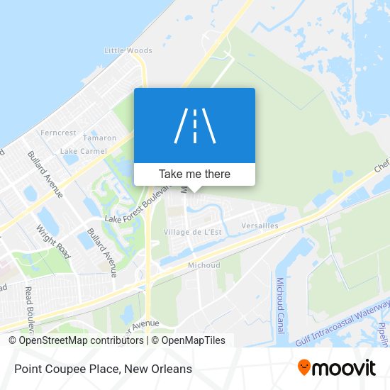 Mapa de Point Coupee Place