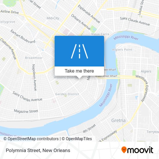 Mapa de Polymnia Street