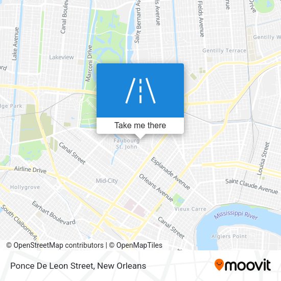 Mapa de Ponce De Leon Street
