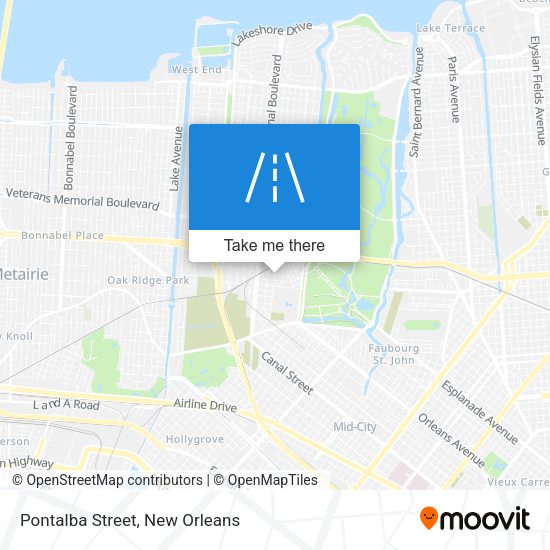 Pontalba Street map