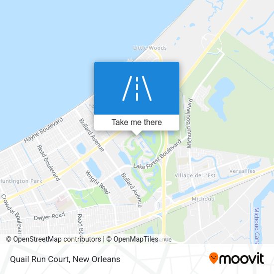 Quail Run Court map