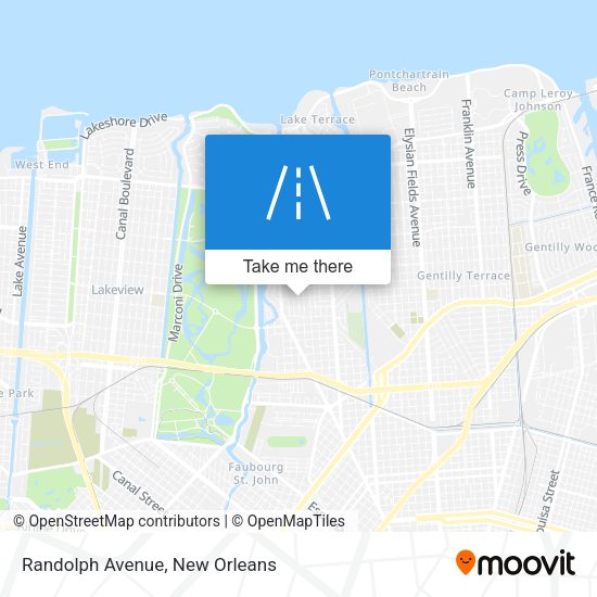 Randolph Avenue map