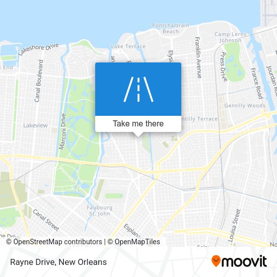 Mapa de Rayne Drive