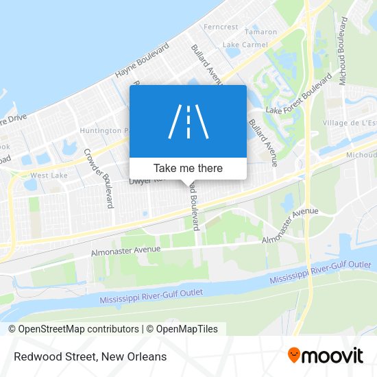 Mapa de Redwood Street