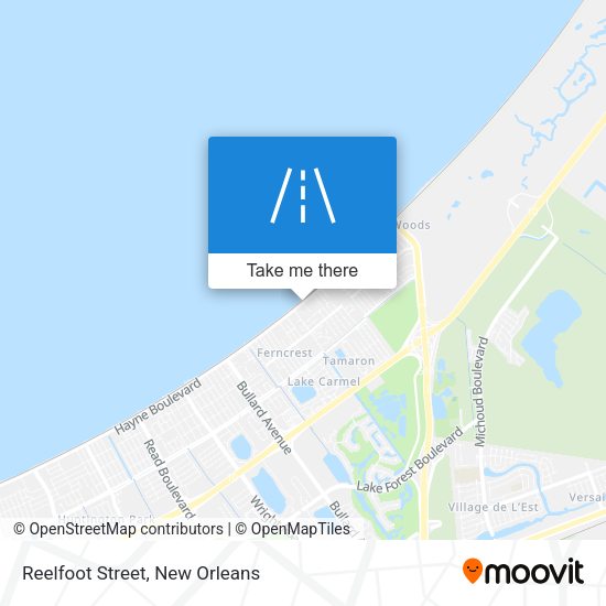 Reelfoot Street map