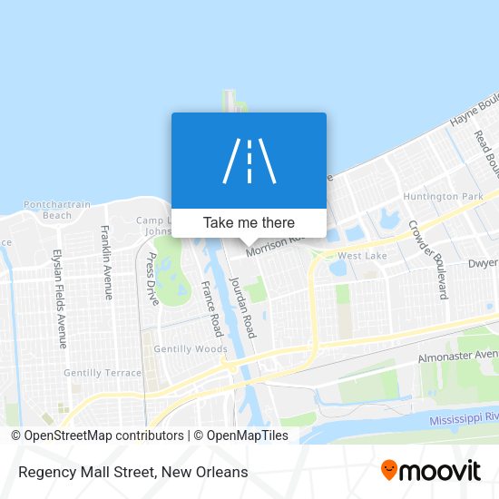 Mapa de Regency Mall Street