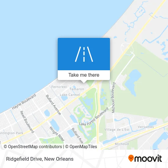 Ridgefield Drive map