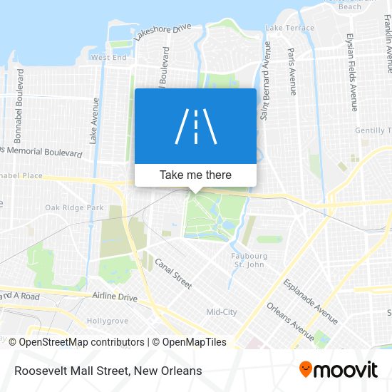 Roosevelt Mall Street map