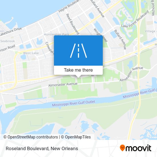 Mapa de Roseland Boulevard