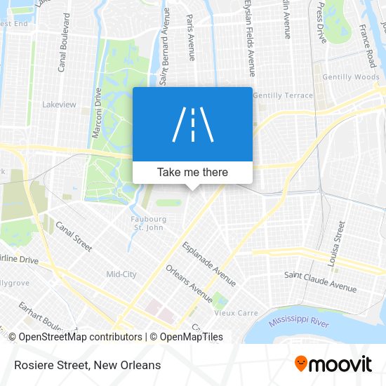 Mapa de Rosiere Street