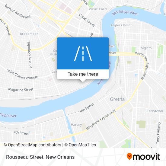 Mapa de Rousseau Street