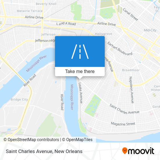 Mapa de Saint Charles Avenue