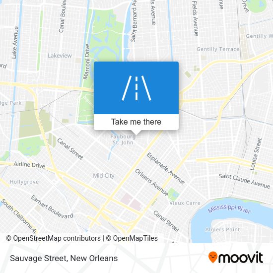 Mapa de Sauvage Street