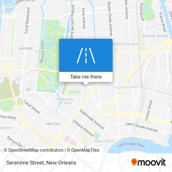 Serantine Street map