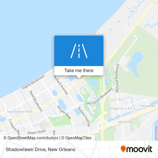 Shadowlawn Drive map