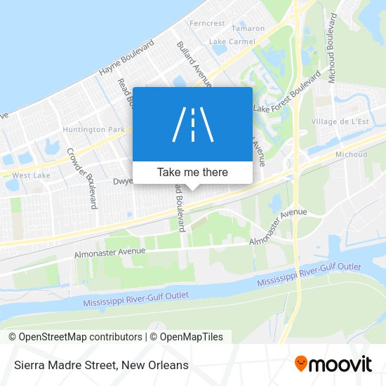 Sierra Madre Street map