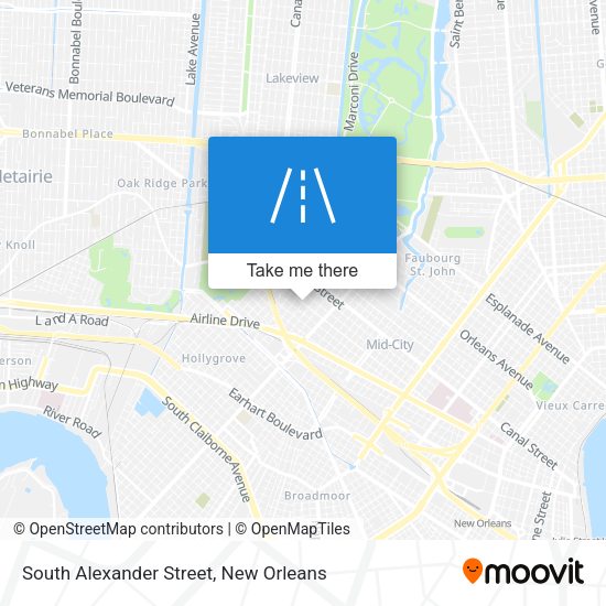 South Alexander Street map