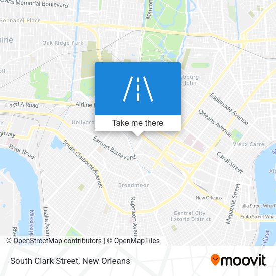 South Clark Street map