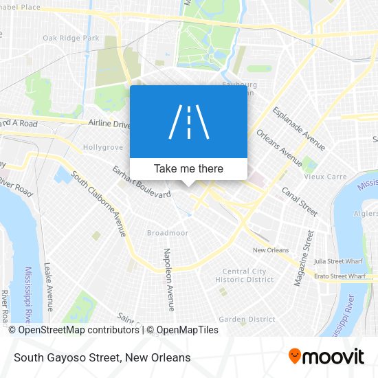 Mapa de South Gayoso Street