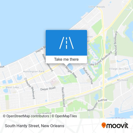 South Hardy Street map